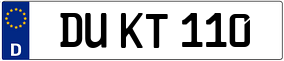 Truck License Plate